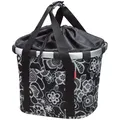 Produktbild: Klickfix City-Tasche Bikebasket 35x28x26cm Fleur Schwarz Reisenthel Kordelversch