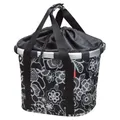 Produktbild: KLICKfix 0303FS City-Tasche Reisenthel Bikebasket fleur schwarz, 35x28x26cm,, sc
