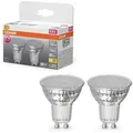 Produktbild: 2x OSRAM GU10 LED Superstar PAR16 Strahler 3,7W=50W 36°-Abstrahlwinkel 2700K warmweißes Licht 90Ra