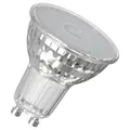 Produktbild: OSRAM LED-Spot Reflektor Superstar PAR16 50 dimmbar, 2700 K warmweiß, 3,7 W, GU10, 36°, 350 lm, 15.000h, für Spotbeleuchtung, Akzentlicht, Vitrinen, Klar, Clear