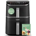 Produktbild: COSORI Airfryer | Turbo Tower Pro | DualBlaze-Technologie | Keramikbeschichtung Ohne PFAS | 2630W | 10,8L | Automatische Luftstrom-Regulierung | Silbergrau | DC112