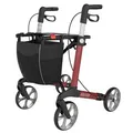 Produktbild: Rehasense Router M Leichtgewicht Rollator weinrot
