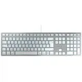Produktbild: Cherry KC 6000C FOR MAC - Kabelgebunden - USB - Scherenschalter - AZERTY - Silber - Silber