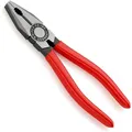 Produktbild: Knipex Kombizange 03 01 180, 180 mm, schwarz atramentiert, kunststoffüberzogener Griff