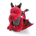 Produktbild: NICI 46712 Kuscheltier Drache Eldor, 30 cm, Rot/Schwarz