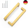 Produktbild: LONTAN Möbelgriffe Gold Küchengriffe 96mm lochabstand Griffe für Küchenschränke