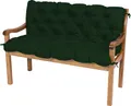 Produktbild: TexDeko Garden Gartenbankauflage mit Rückenlehne, Hollywoodschaukel, wasserabweisend, UV-beständig (190 x 50 x 50cm Dunkelgrün)