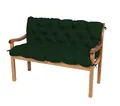 Produktbild: TexDeko® Garden Gartenbankauflage mit Rückenlehne wasserabweisend UV - beständig Bankauflage In- & Outdoor Sitzkissen und Rückenkissen Hollywoodschaukel Sitzpolster (190 x 50 x 50cm Dunkelgrün)