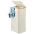 Produktbild: bremermann Wäschesammler, Wäschebox, Kleidertonne mit herausnehmbarem Wäschesack und Deckel ca. 100 Liter (Beige)