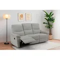 Produktbild: 3-Sitzer HOME AFFAIRE, grau (hellgrau), B:207cm T:91cm, Sofas, 105-150 Relax- und Liegeposition, Federkernpolsterung