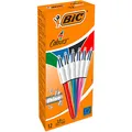 Produktbild: BIC 4-Farben-Kugelschreiber 4 Colours Shine farbsortiert, Schreibfarbe: blau, schwarz, rot, grün, 12 St.