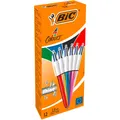 Produktbild: BIC 4 Farben Kugelschreiber  farbsortiert 12 Stück farbig Sortiert Stifte
