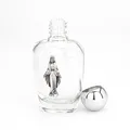 Produktbild: NKlaus 50ml Weihwasserflasche aus Glas motiv Figur Miraculeuse 9,5x5x3,5 cm Wallfahrt 14361