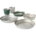 Produktbild: Detour Stainless Steel Collapsible Dinnerware Set 2P 6-teilig - Geschirrset green-grey