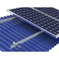 Produktbild: Montagesystem mit Stockschrauben für 4 Solarmodule 1-reihige Hochkant-Verlegung - Silber