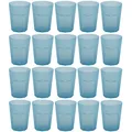 Produktbild: ENGELLAND 20 x Kunststoffbecher Party-Becher Plastik Gläser Mehrweg 400 ml Blau