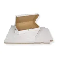 Produktbild: 20 St. Maxibriefkarton 320 x 225 x 50 mm DIN A4 weiß Warensendung Faltkarton, Warenpost, Klappdeckelkarton