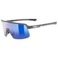 Produktbild: uvex dyrt - Sportbrille für Damen und Herren - großes Sichtfeld - 100% UVA-, B, C Schutz - mirror - smoke gray matt/blue mirror - one size
