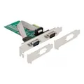Produktbild: PCIe x1 Karte auf 2x Seriell RS-232, Schnittstellenkarte