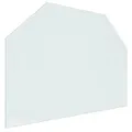 Produktbild: vidaXL Kaminofen Glasplatte Kaminplatte Kaminglas Ofenglas Bodenplatte Funkenschutzplatte Glasbodenplatte Kaminbodenplatte Sechseck 80x60cm