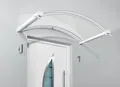 Produktbild: Gutta Rundbogenvordach BV/B 160 x 90 cm weiß Vordachsysteme Haustürdach