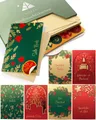 Produktbild: Milula Studios Weihnachtskarte mit Umschlag Set - Karten Weihnachten Set - A6 Christmas Cards, Weihnachtskarte Postkarten - Weihnachtsgrußkarten Set