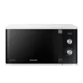 Produktbild: Samsung MG23K3614AW/EG Mikrowelle mit Grill / 23 Liter Garraum / 800 W/Großes Grillelement für gleichmäßige Bräunung/Kratzfester Keramik-Emaille-Innenraum, Weiß