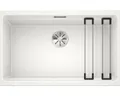 Produktbild: Blanco ETAGON 700-U weiß, o.AF, m. Set ETAGON-Schi 2 x ETAGON-Schiene aus Edelstahl, Ablaufgarnitur m