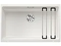 Produktbild: BLANCO ETAGON 700-U | Granitspüle aus SILGRANIT weiß | Einbauart: Unterbau | für 80 cm breite Unterschränke | Durchdachtes Systemkonzept mit vielseitig verwendbaren ETAGON-Schienen | [73x46x21,2 cm]