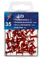 Produktbild: TSI 48323 Pinnwandnadeln, 35er Packung Farbe: rot