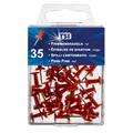 Produktbild: 35x Pinnwand Nadeln für Pinnwand Kork Tafel Board Markierungsnadeln rot neu