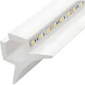 Produktbild: Sockelleiste für 2 LED-Streifen 2m Bogen Weiß - Weiß