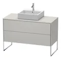 Produktbild: Duravit Xsquare Waschtischunterbau für Konsole 2 Auszüge 1200 x 548 x 778 mm Betongrau Matt - XS492200707