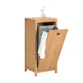 Produktbild: SoBuy Wäscheschrank, Hellbraun, Holzwerkstoff, 40x90x35 cm, Badezimmer, Badezimmerschränke, Midischränke