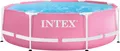 Produktbild: INTEX 28290NP - Pink Metal Frame Pool (244x76cm) Swimmingpool Planschbecken