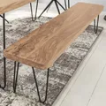 Produktbild: FineBuy Esszimmerbank 160 cm Akazie Sitzbank Massiv Küchenbank Holz Bank