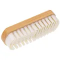 Produktbild: Wildleder Kreppbürste - Nubukbürste & Wildlederbürste - Lamellenbürste für Nubuk und Raulederpflege - Wildlederbürste mit Buchenholzgriff - Raulederbürste mit Krepplamellen