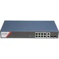 Produktbild: Hikvision 8 Port Gigabit Smart POE (10 Ports) (DS-3E1512HP-SI-8P2T2F)