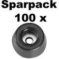 Produktbild: 100 Gummifüße 20 x 9 Adam Hall 4903 Gummifuß Boxenfuß Boxenfüße Gehäusefüße Füße