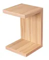 Produktbild: Levandeo® Couchtisch, Beistelltisch Coco Kernbuche 32x32cm Höhe 50cm