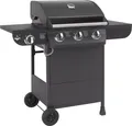 Produktbild: El Fuego Gasgrill / Grillwagen Columbus 3 Brenner +1 Grill 56x41cm