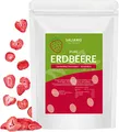 Produktbild: Saliamo | 100g gefriergetrocknete Erdbeeren in Scheiben | Erdbeeren getrocknet | Erdbeerchips | pure Frucht |100% Erdbeeren |