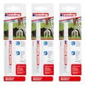 Produktbild: edding Outdoor Marker 8055 Blister weiß Organisieren + Beschriften 3er-Pack