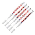 Produktbild: 5x Edding Outdoormarker 8055 Permanentmarker wetterfest Marker Filzstift weiß