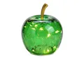 Produktbild: GLAS-APFEL dunkelgrün LED-Lichterkette m. Timer Dekoration Apfel Licht Glas grün