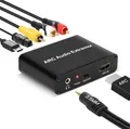 Produktbild: HDMI ARC Audio Extractor mit Lautstärkeregelung per TV-Fernbedienung TV-Sound...