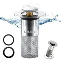 Produktbild: 304 Edelstahl Pop Up Abflusssieb, Upgraded Bathroom Sink Plug, Metal Drain Pl...