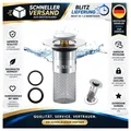Produktbild: Pop Up Abflusssieb aus 304 Edelstahl für Waschbecken 34-40mm mit Gummiring, 32mm