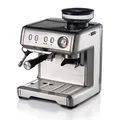 Produktbild: Ariete 1313/10 Kolben-Espressomaschine, 1600 W, silber/grau, mit Mahlwerk