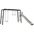Produktbild: BERG PlayBase Large TL Black »Play-Set« inkl. Schaukelsitz, Turnringen und Rutsche